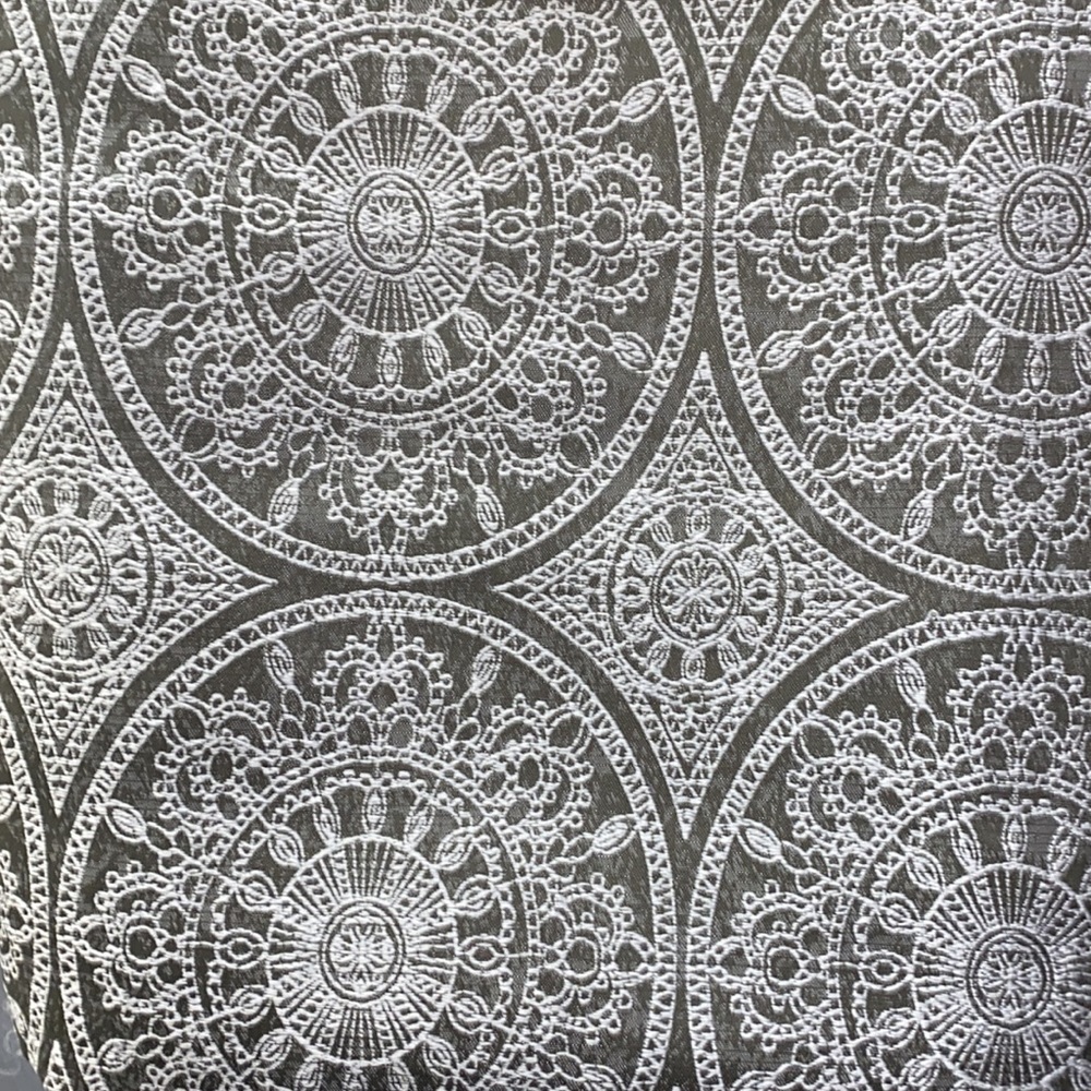Pair of mandala print curtains